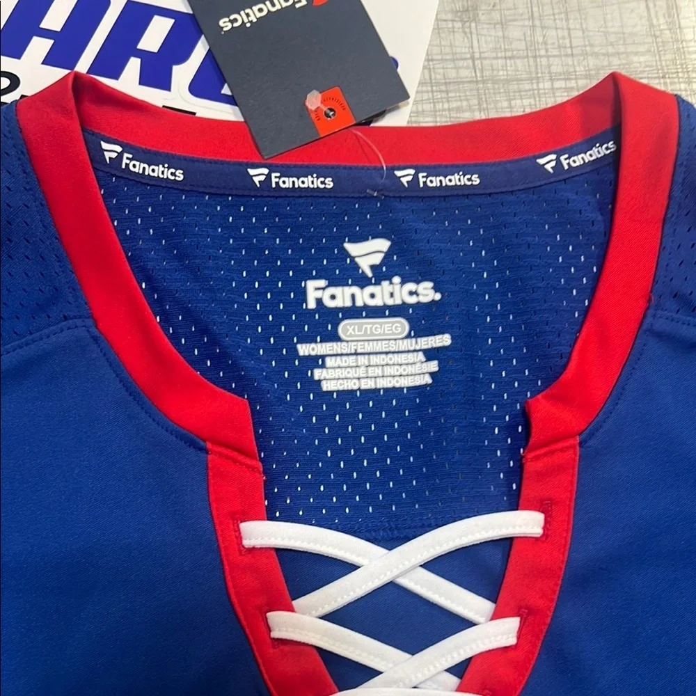 Blue Fanatics Sports Jersey with Red and White Accents - Picture 4 of 5